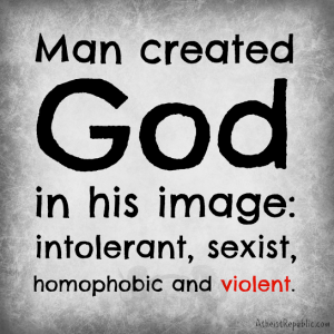 man created god