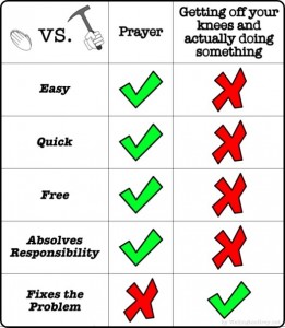 prayer versus