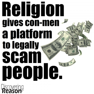 Religion gives con